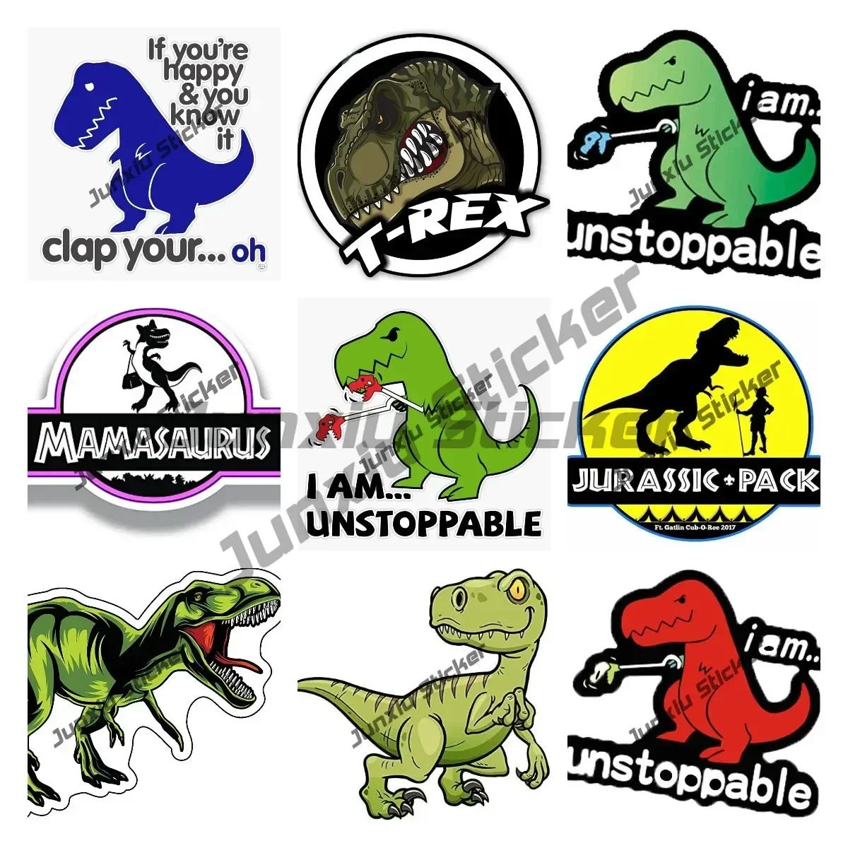 

I Am Unstoppable T-Rex Vinyl Decal Sticker Jurassic Park Car Stickers Accessories Waterproof Exterior Car Decal Bumper Sticker