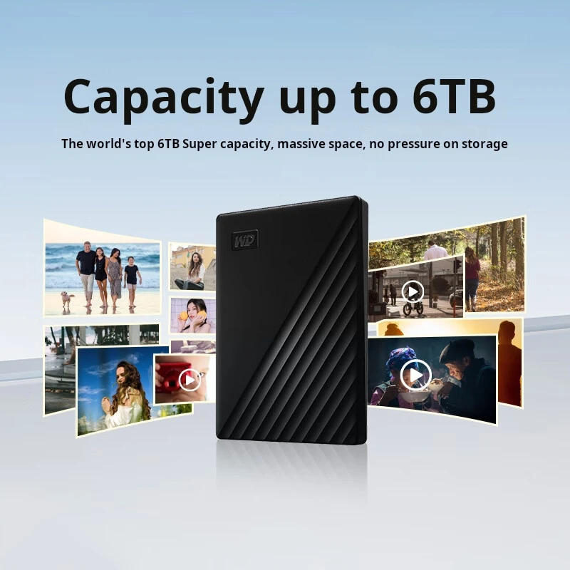 

Western Digital (WD) 2TB Portable Hard Drive, USB 3.0, My Passport Series, 2.5-Inch Mechanical Hard Drive, External Device