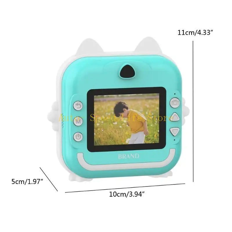02DA Kids كاميرا الطباعة الفورية 2400 واط بكسل واي فاي كاميرا فيديو صور كاميرا رقمية صور لعب للأطفال #6