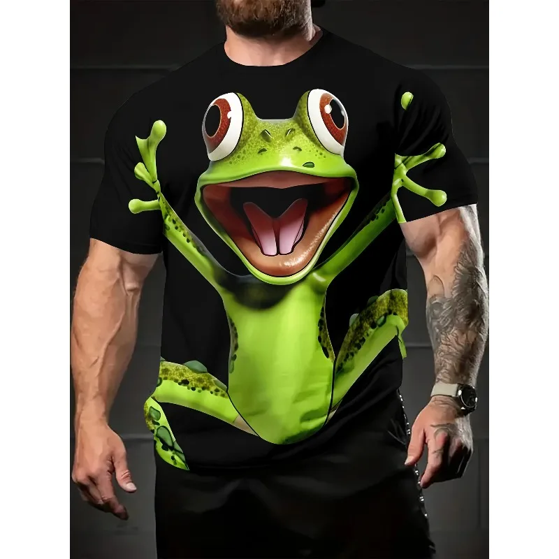 High-quality men's T-shirts with various patterns 3D printed polyester breathable and lightweight summer essentials Party Hiking