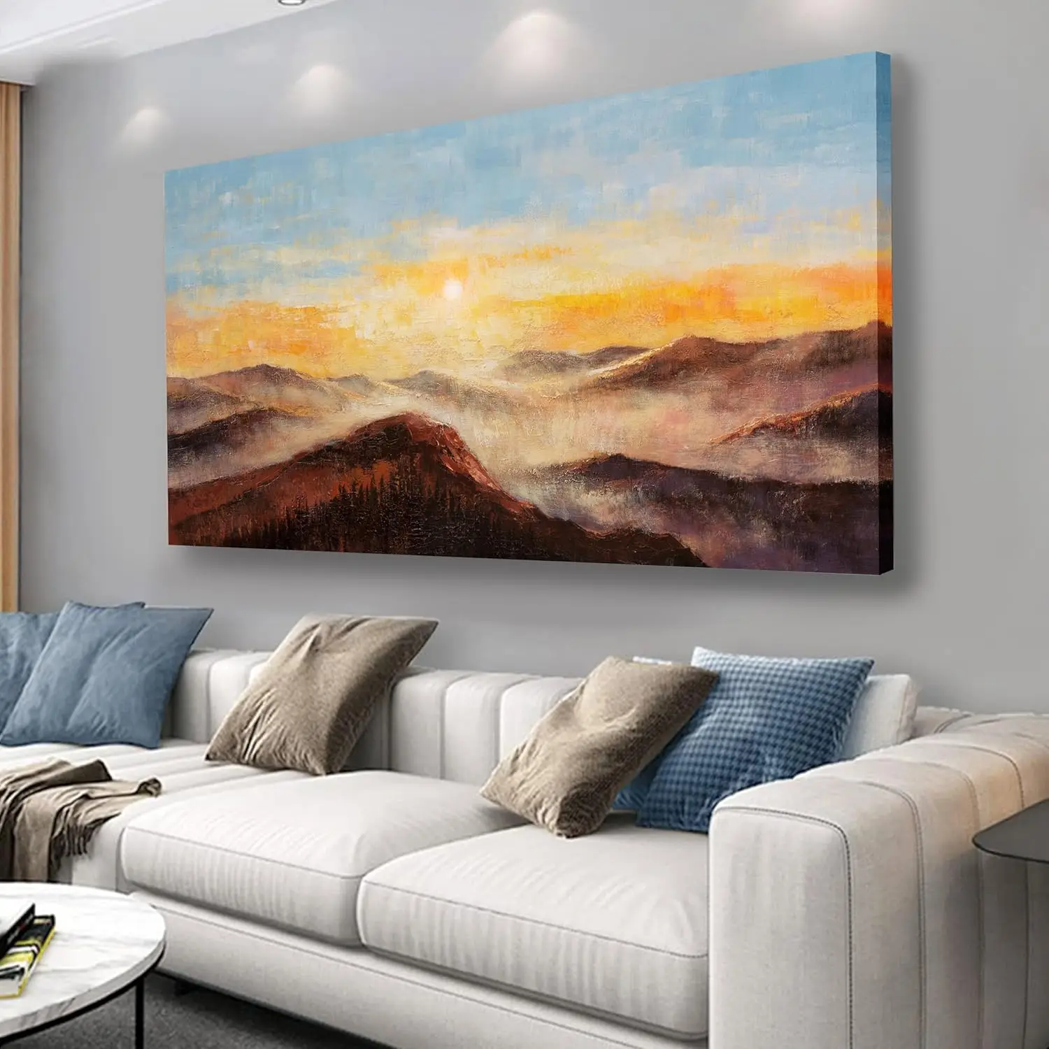 

Belmrxne Mountain Wall Art Pink And Black Wall Decor Wall Prints Aesthetic Space Wall Art For Living Room Bedroom Dining Room