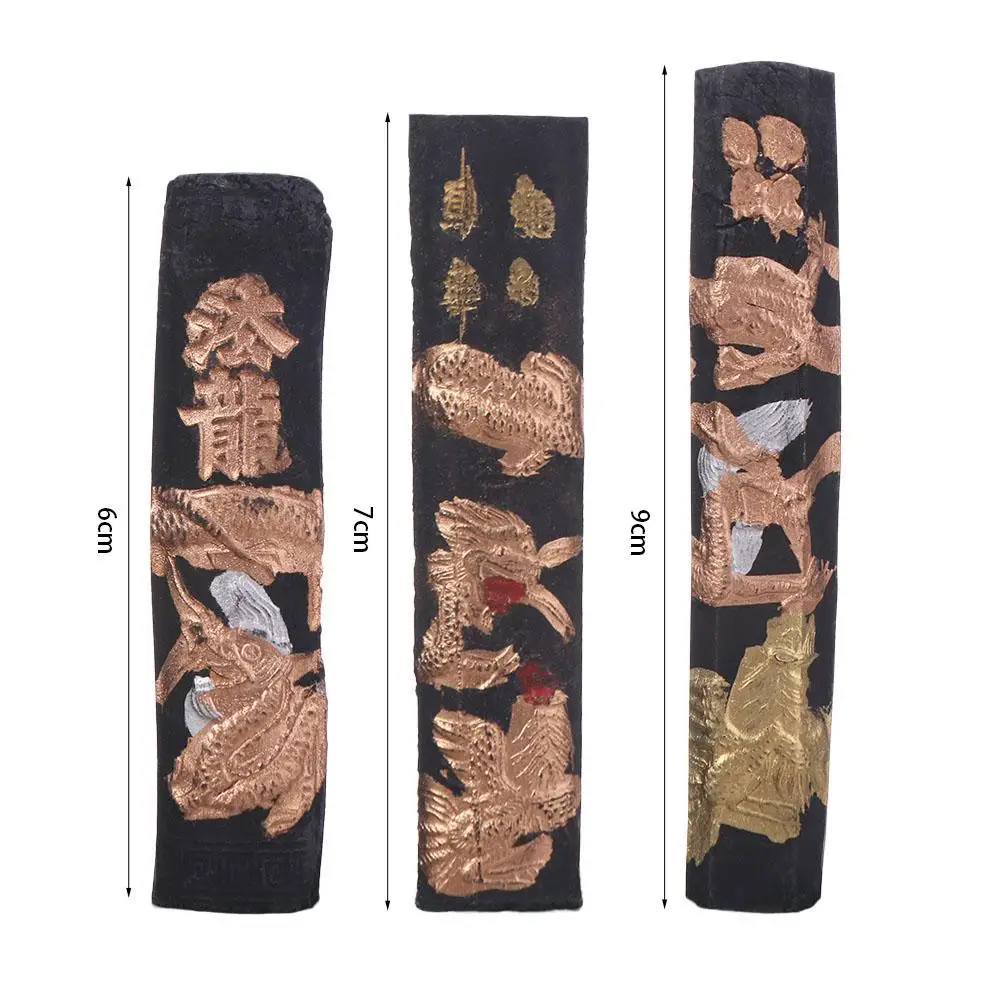 Ancient Painting Calligraphy Ink Stick Professional Writing Grinding Ink Block Black Traditional Calligraphy Solid Ink Class
