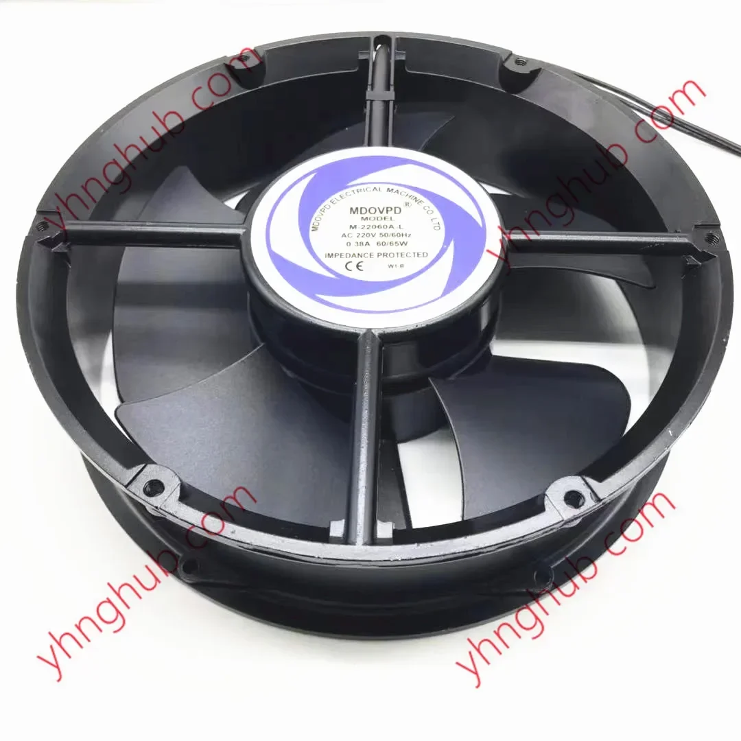 MDOVPD M-22060A-L   0.38A 220X60mm 2-Wire Server Round Fan