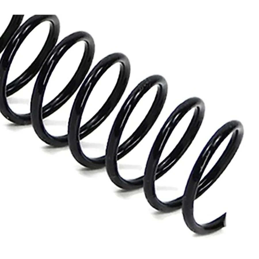 

31.8mm Plastic Spiral Coil Binding 3:1 Pitch 1-1/4 inch 280 Sheets Capacity Black Coil Binding Spines - Versatile for Office an