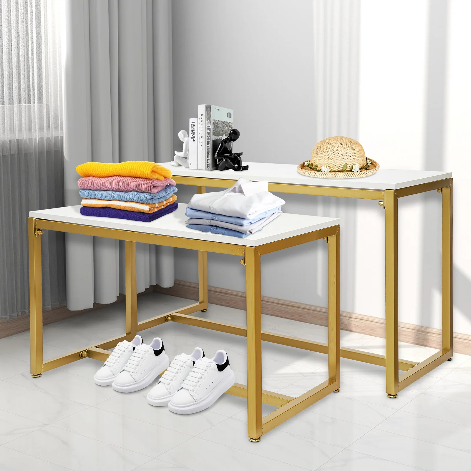 

Современная витрина с нано-фарбой для выпечки, прочными стальными трубками и меламиновой доской, идеально подходит для магазина или домашнего витрины