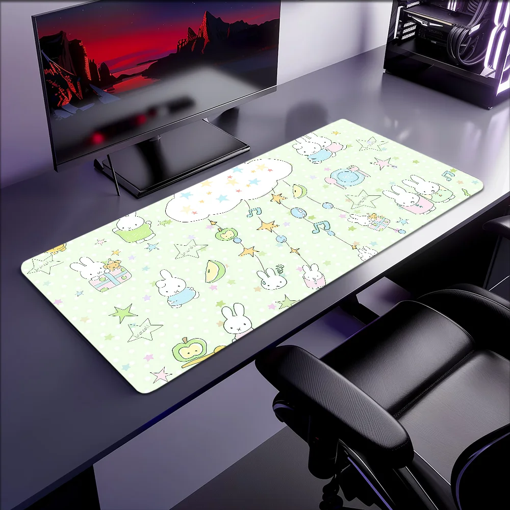 Mouse M-Miffy Cute Pad Kawaii Non-slip Lockedge Office Student Gaming Thickened Large Writing Cushion MousePad
