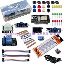 ESP32 Basic Starter kit   Project Learning Kit with Tutorials Basic Starter Kit for ESP32 ESP-32S WIFI Development Boar have box