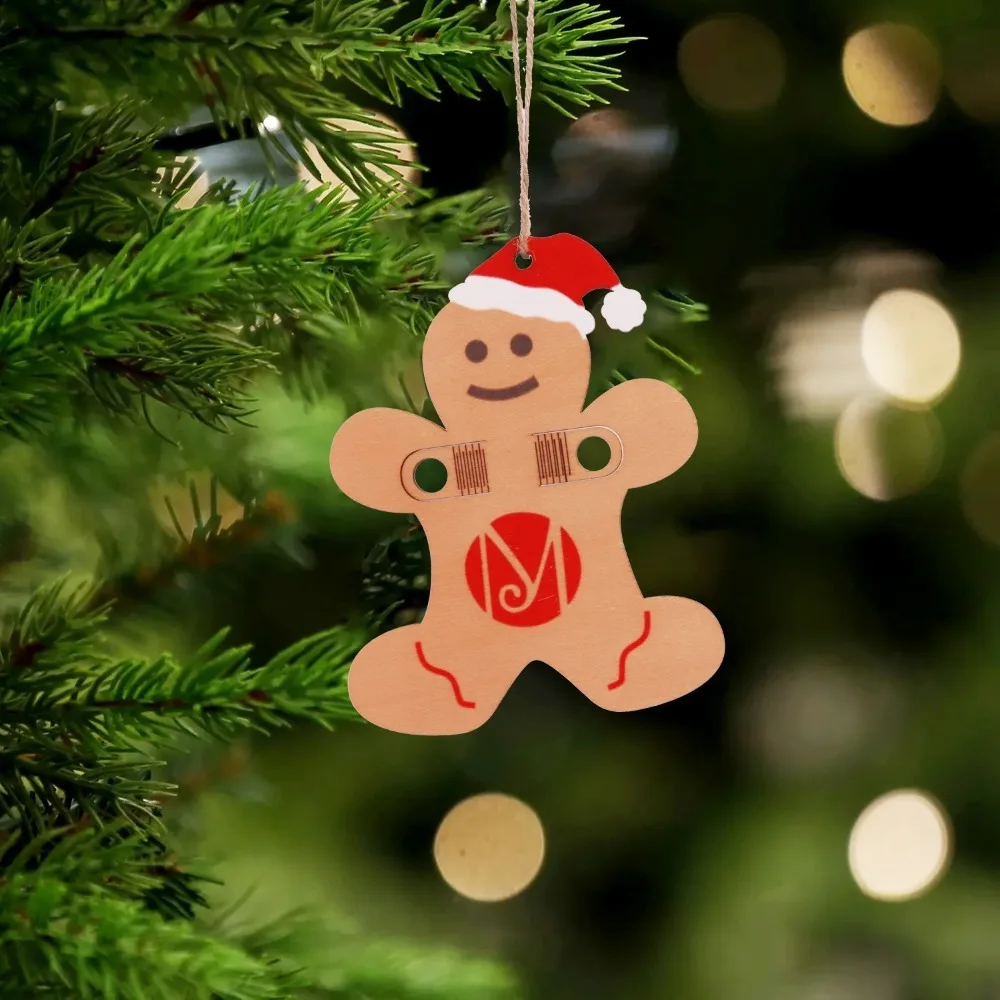 

Cute Christmas Money Holders Gift Wooden Christmas Tree Charm Money Dispenser Hanging Handmade Money Clip Party Decor