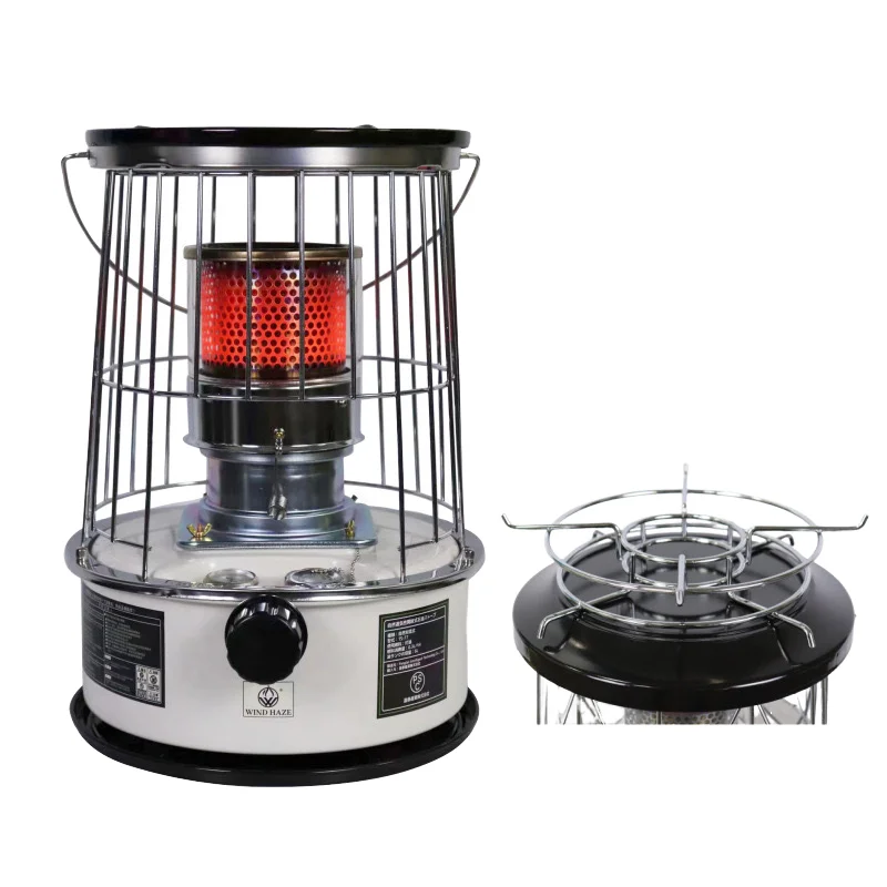 Portable Windproof Stove Adjustable Flame Outdoor Camping Fishing Heater with Safety Device