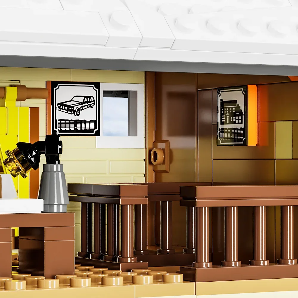 HEISS! Weihnachtliches Haus-Bauset, kompatibel mit Lego, Geschenke für Jungen, Mädchen, Familie und Freunde – Detail 7