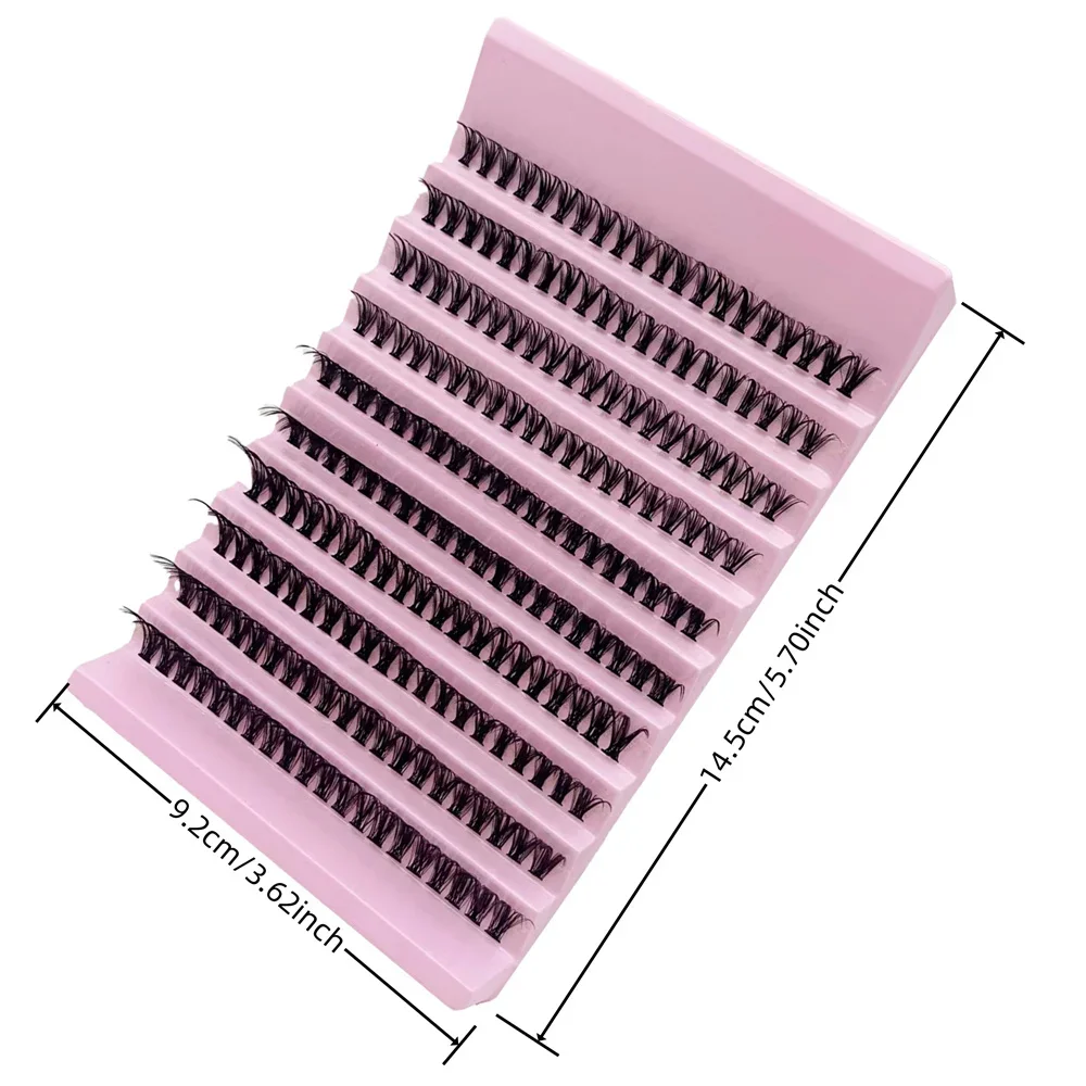 Cils individuels 8-16mm, 200 pièces, look naturel mixte, extension de cils bricolage, grappes de cils longs