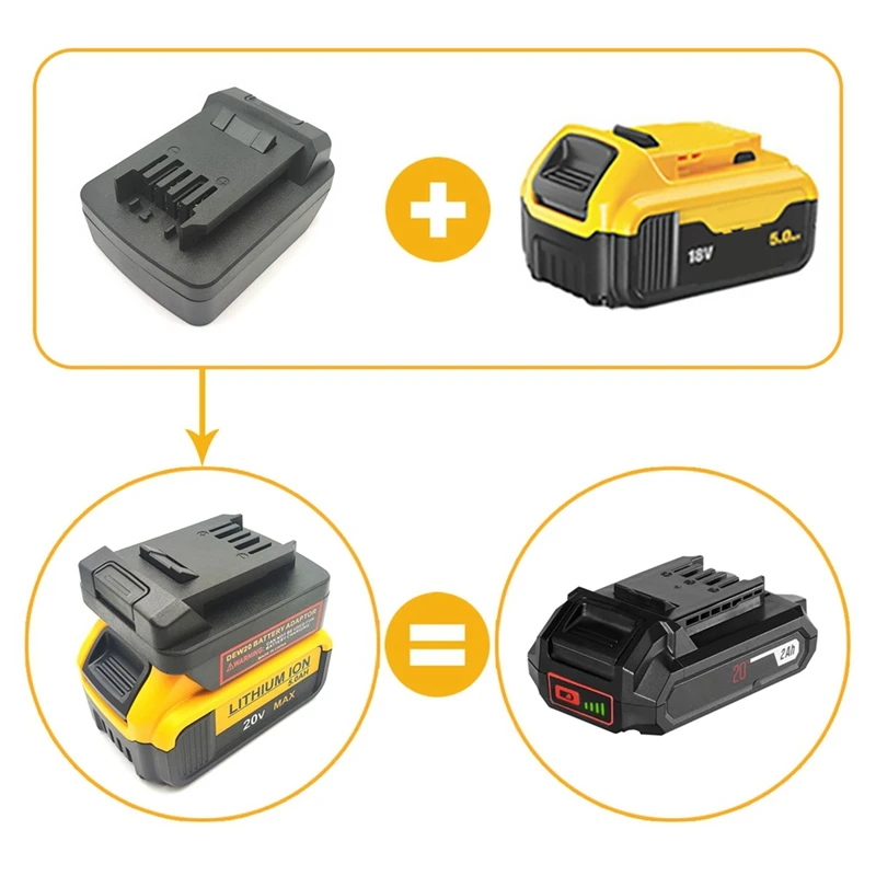 Battery Adapter For Dewalt 18V-20V Battery Conversion For SKIL 20V Lithium Battery Tool Converter Battery Adapter