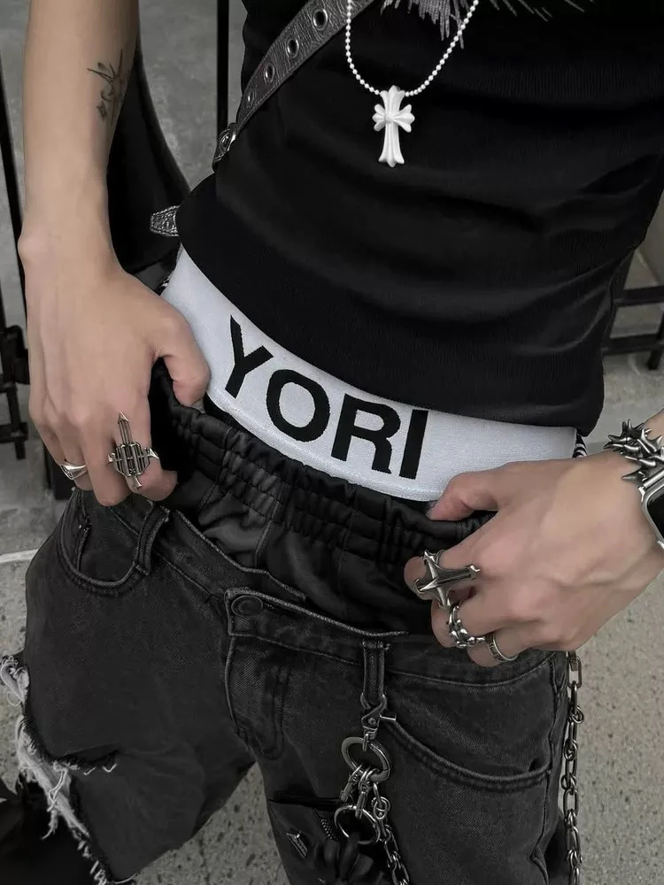 Yori Sport Opium 2027 High Waist Breathable Printed Smooth Cotton Boxer Shorts Couples YVL Style Underwear Fitness Citywalk