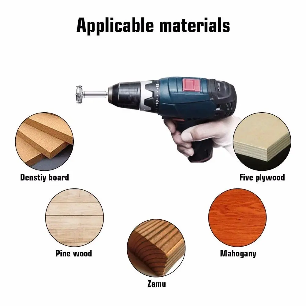 

Wood Cutter Hole Saw Cutter Wood Cutter Tools Wood Drilling Boring Drill Bits Forstner Drill Bit Woodworking Core Drill