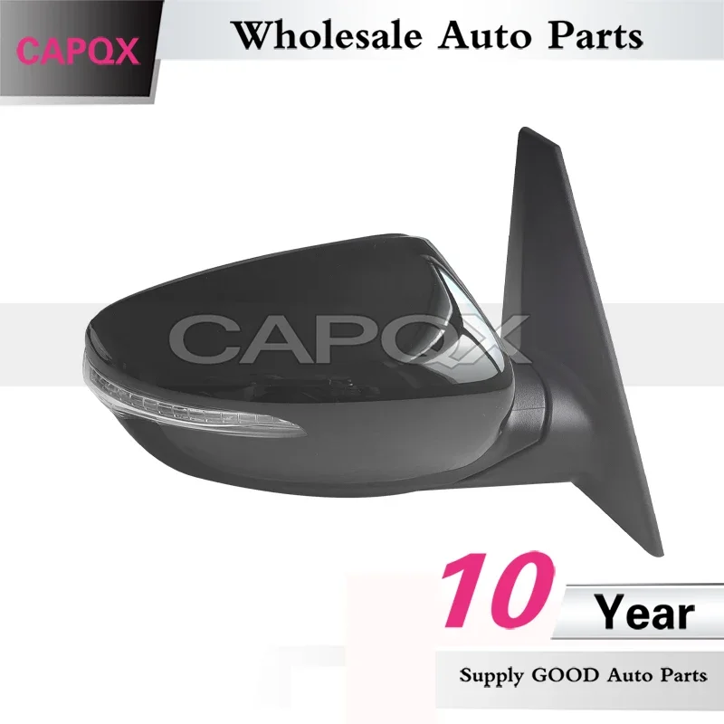 CAPQX Auto Outside Rearview Mirror Assembly For Kia Carens 2013 2014 2015 2016 2017 2018 Side Rear View Mirror 7/8/10Pin