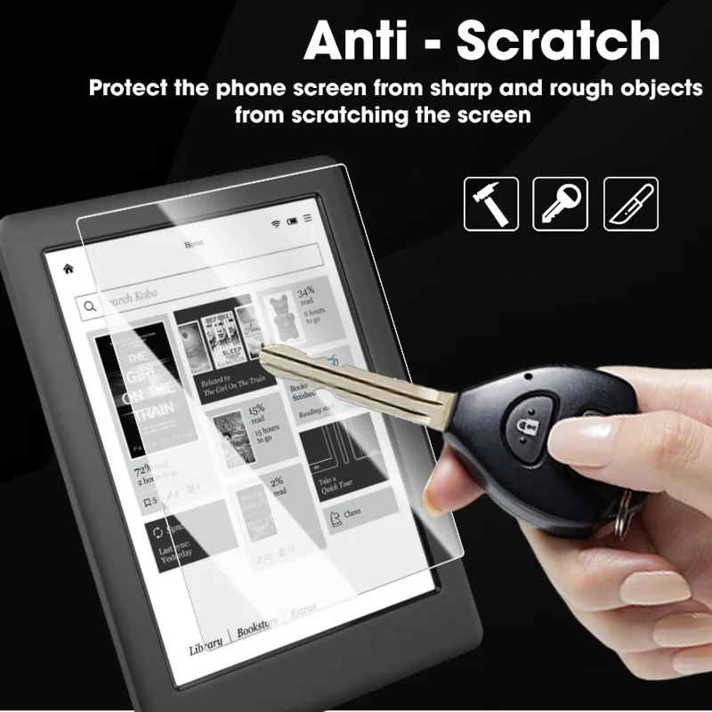 For KOBO Clara BW 6 Inch Easy Install Screen Protector Bubble Free Clear PET Anti Scratch Protective Film Ereader Display Film