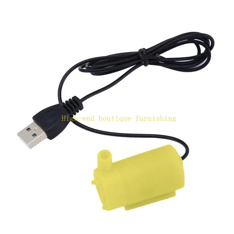 L9NB Micro Water Fish Tanks Aquarium USB Powered for DC 5V 2-3L/min Mini Motor Water-pump