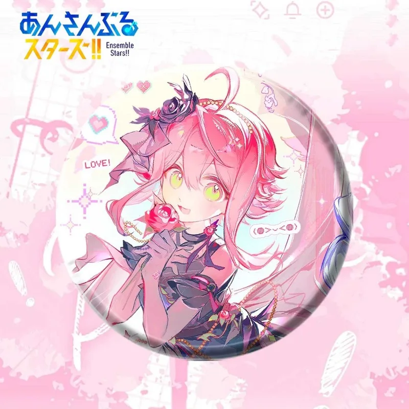 Ensemble Stars 58mm Badge Tori Himemiya Kanata Shinkai Eichi Tenshouin Yuzuru Fushimi CosplayPencil Case Custom Pin Merchandise