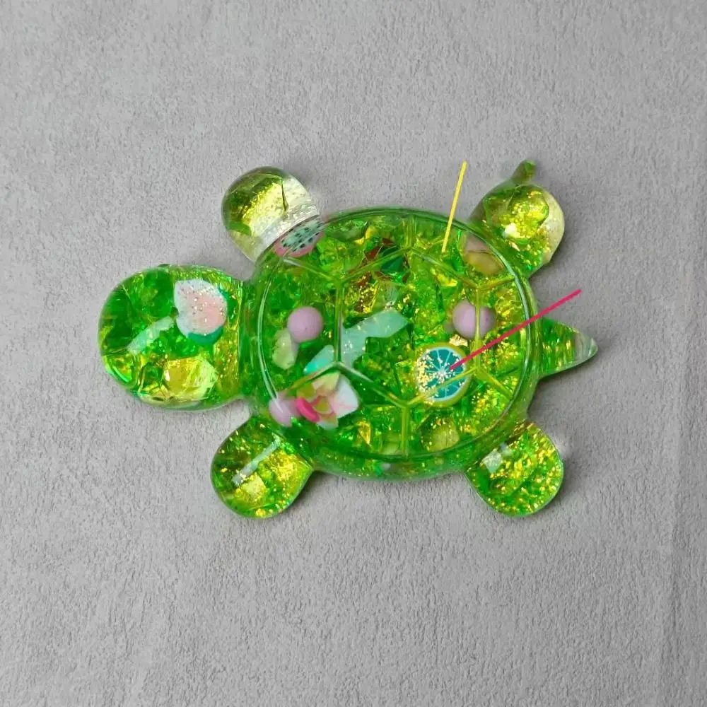 รูปปั้นแฟลชไหลทรายลูกอมสีเต่าตุ๊กตาผลไม้น่ารักการ์ตูนเต่าของเล่น Mini Lovely Turtle เครื่องประดับขนาดเล็กกุญแจรถ