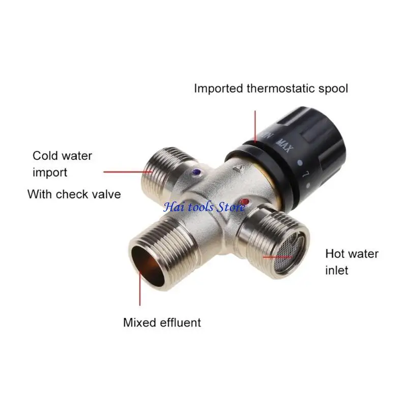 X37E 3/4" DN20 Wassermischung für Ventil, thermostatische Mischung für Ventil, Heiß-Kaltwasser-Mischung für Ventil, Messing für – Detail 2