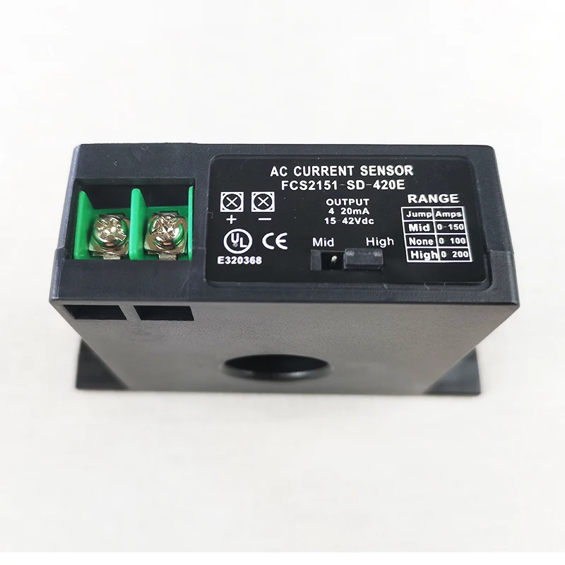 The current sensing transmitter module can drive the current relay to contact and output analog signal 4-20mA control equipment