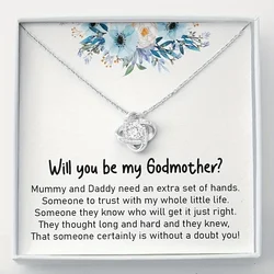 Trendy Necklace, Will You Be My Godmother Necklace