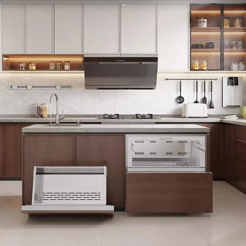 

122L fully embedded horizontal refrigerator air-cooled and frost-free double drawer ultra-thin first-class energy efficiency