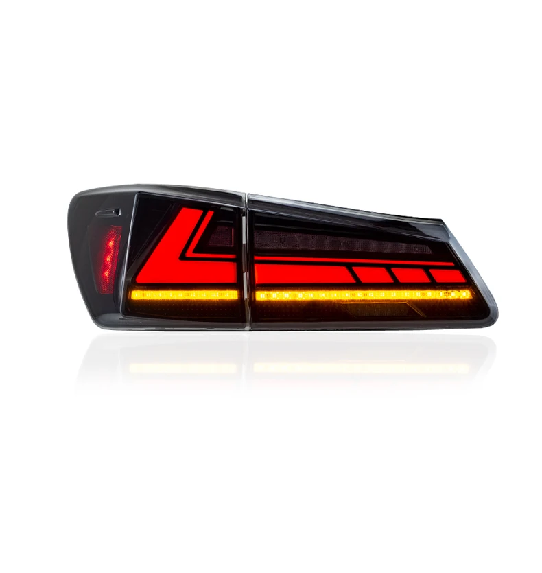 Modified version Full LED Tail light Suitable for 2006-2012 Lexus Is LED taillights car accessories  Black/Red tail rear light