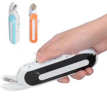 무선 전기 가위 바느질 전단 패브릭 천 카펫 플라스틱 가죽 절단 도구 3V 소스 또는 배터리 구동