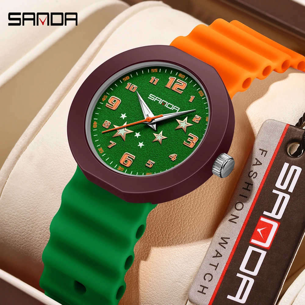 

SANDA Classic Top Brand Ladies Student Casual Simple Women's Dual Calendar Elegant Female Student Quartz Wrist Watches