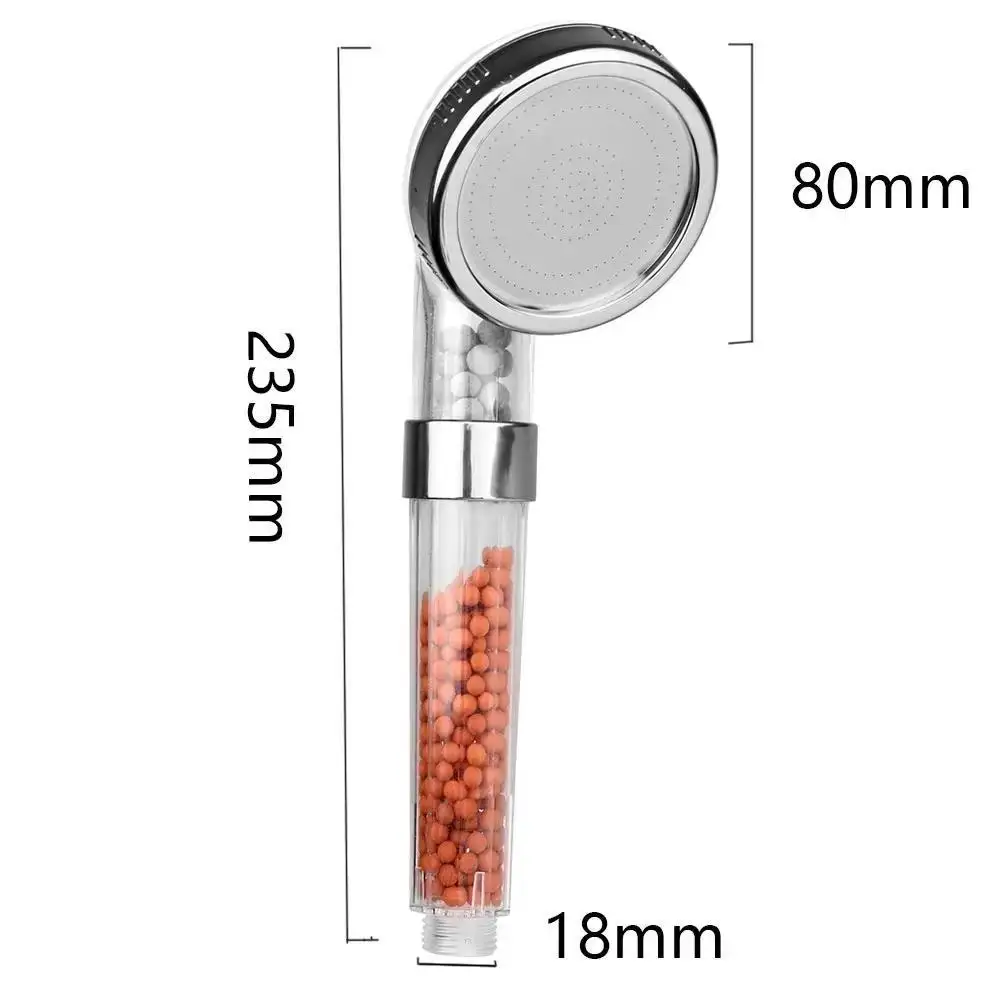 Shower Head ZhangJi 80 mm Super Large Panel SPA Water Saving Filter Anion Handheld High Pressure ABS High Quality And Durable