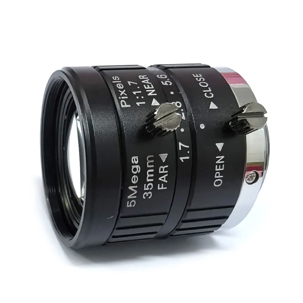 HD 5mp 35mm CCTV Lens F1.7 IR Fixed Iris board CS Mount for Security Camera