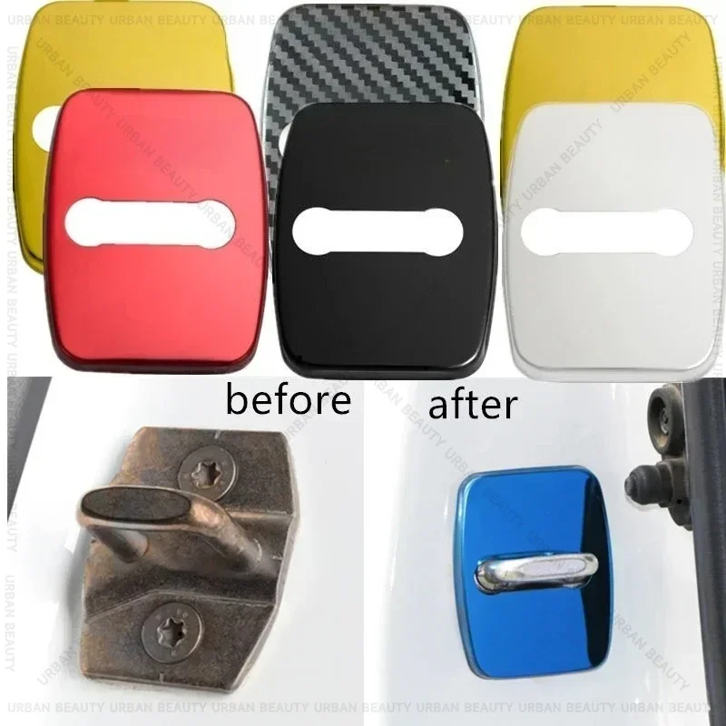 Car Door Lock Cover Strikers for X1 E84 F48 X2 F39 X3 E83 G01 F25 X5 E53 E70 F15 G05 X4 G02 F26  X6 E71 F16 G06 X7 G07