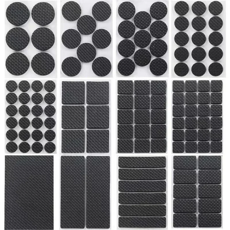1/6/15/24pcs Furniture Pads, Adhesive Rubber DIY Furniture Feet Pad, Table Legs Stools, Chairs Mats, Table And Chair Foot Protec