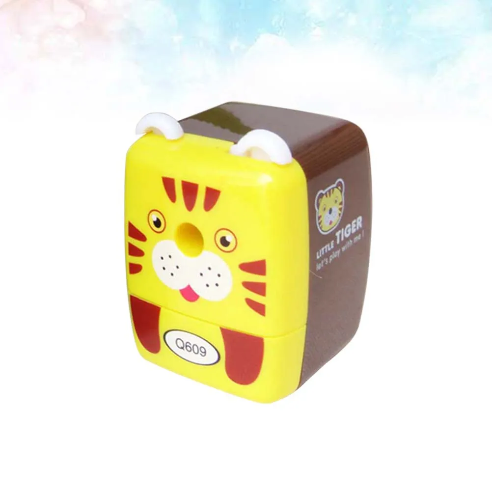 

1Pcs Pencil Sharpener Cartoon Plastic Sharpener for Kids Children Students Stationery Supplies Panda Tiger Pattern