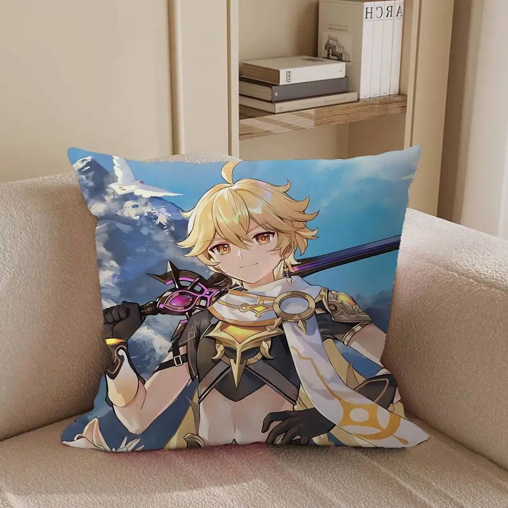 غطاء وسادة A-aether GI غطاء وسادة قابل للإزالة وقابل للغسل - كتان ناعم لجميع المواسم