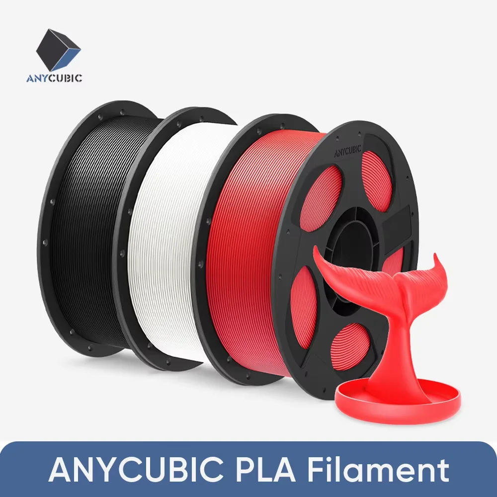 

ANYCUBIC 3D Printer Filament 1.75mm PLA Filament 1KG/Roll 9 Colors Neat Spool No Bubble No Plugging For 3d Printer Mega-S Chiron