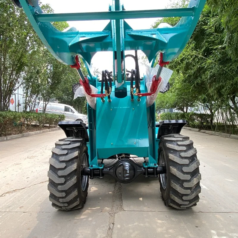 Electric Small Skid Steer Loader with Attachments Factory Price 360kg Load Mini Electric Wheel Skid Steer