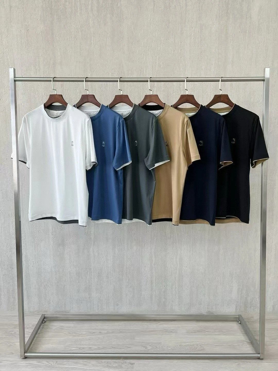 

Удобная мужская футболка ort Sve round Ne Design, повседневный универсальный хлопковый топ Busin Sle Pure Color Faion Urban