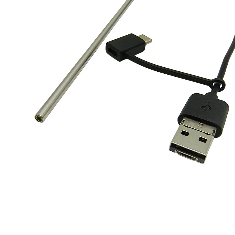 1MP 3.9mm المنظار الأنبوبي الصلب FOV88 ¢ 3 في 1 واجهة USB فحص خطوط الأنابيب الصناعية