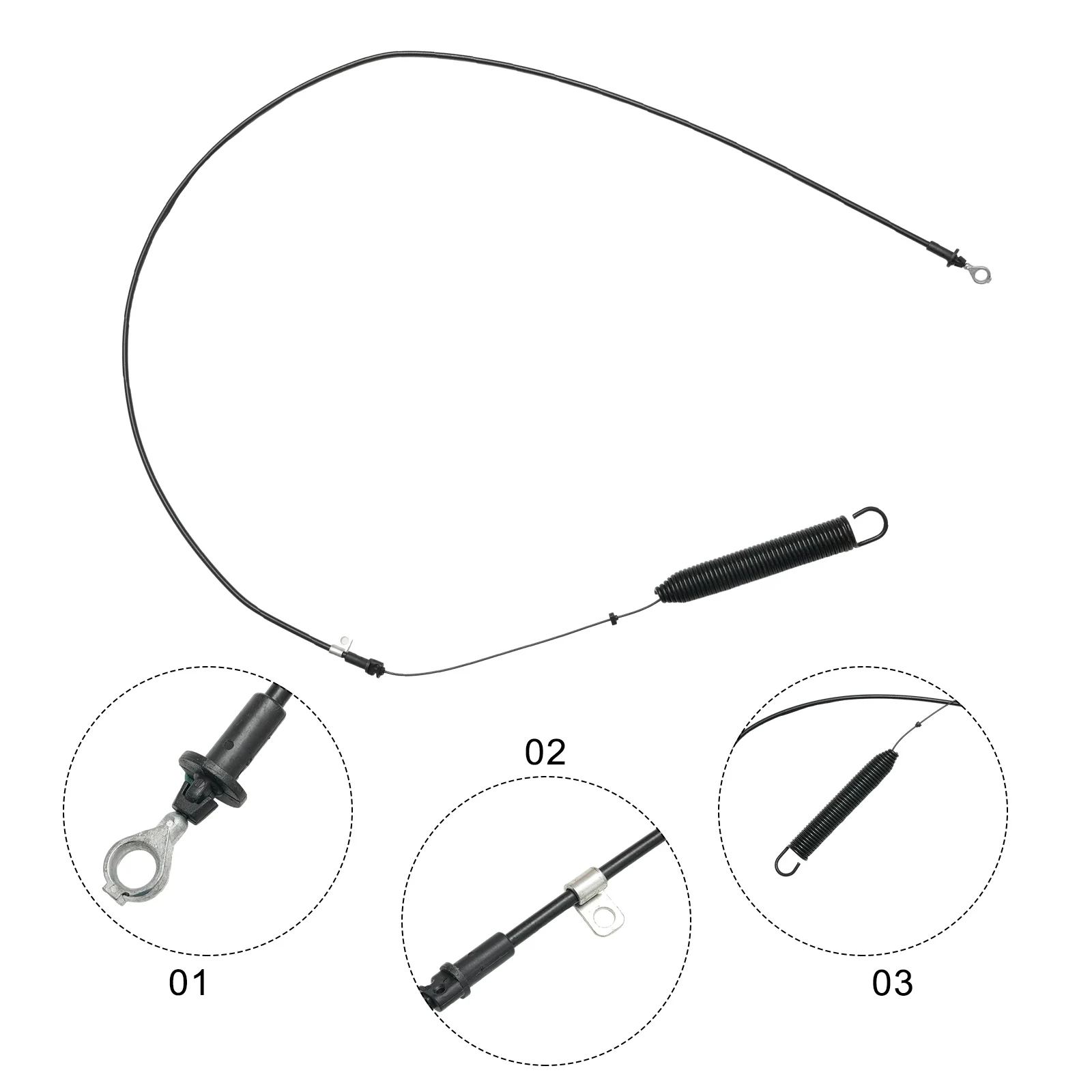 Replacement Lawn Mower Control Cable Compatible with Models E100 E110 E120 E130 L100 L105 L107 Part GY22387 Plastic and Metal