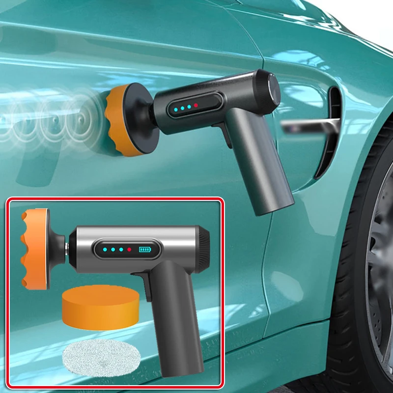 Cordless Electric Car Polishing Machine USB Rechargeable Polisher for Car Body Cleanig Waxing Repair