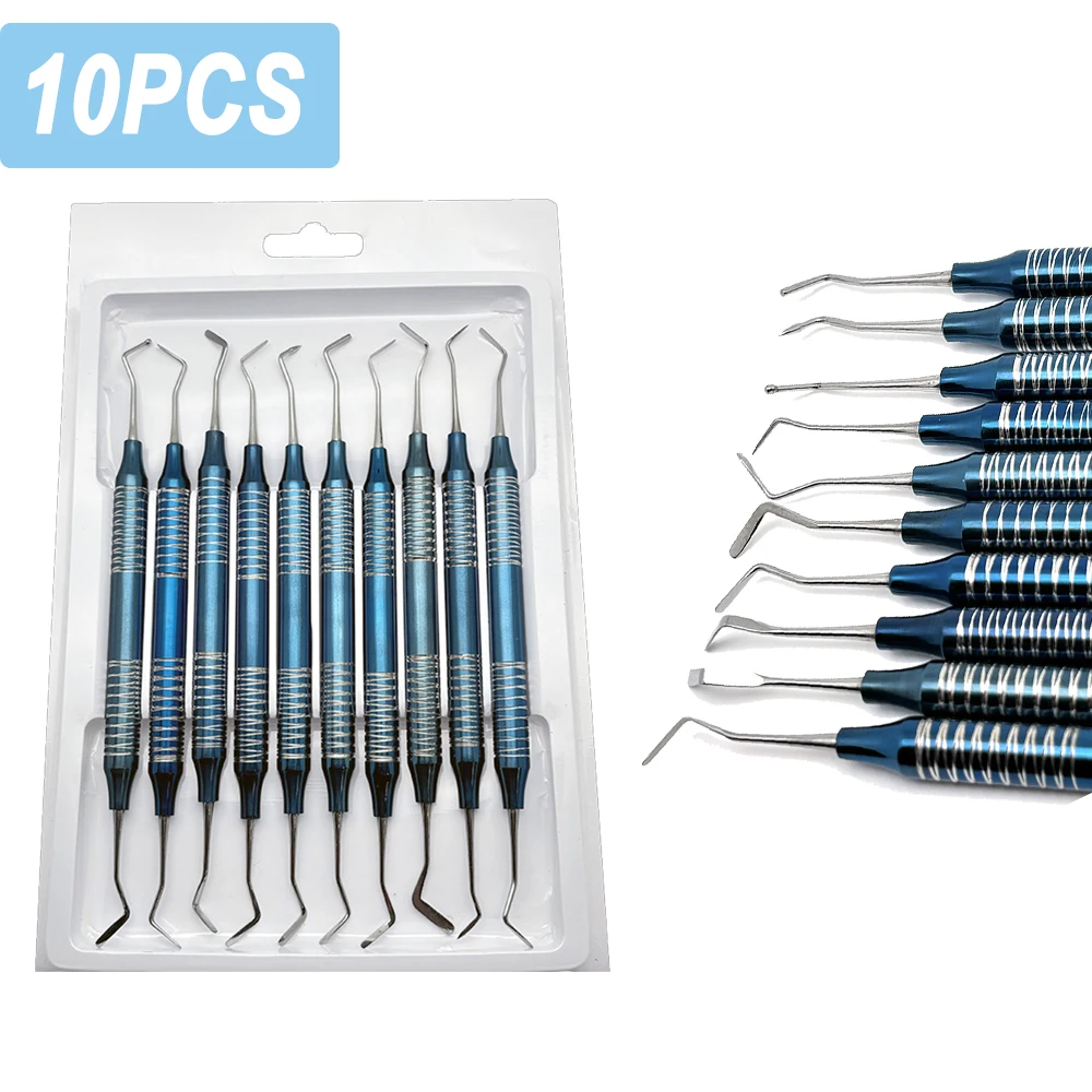 

10Pcs Dental Composite Resin Fillings Spatula Dentist Tool Double Ends Mixing Kit Carving Scraper Autoclavable