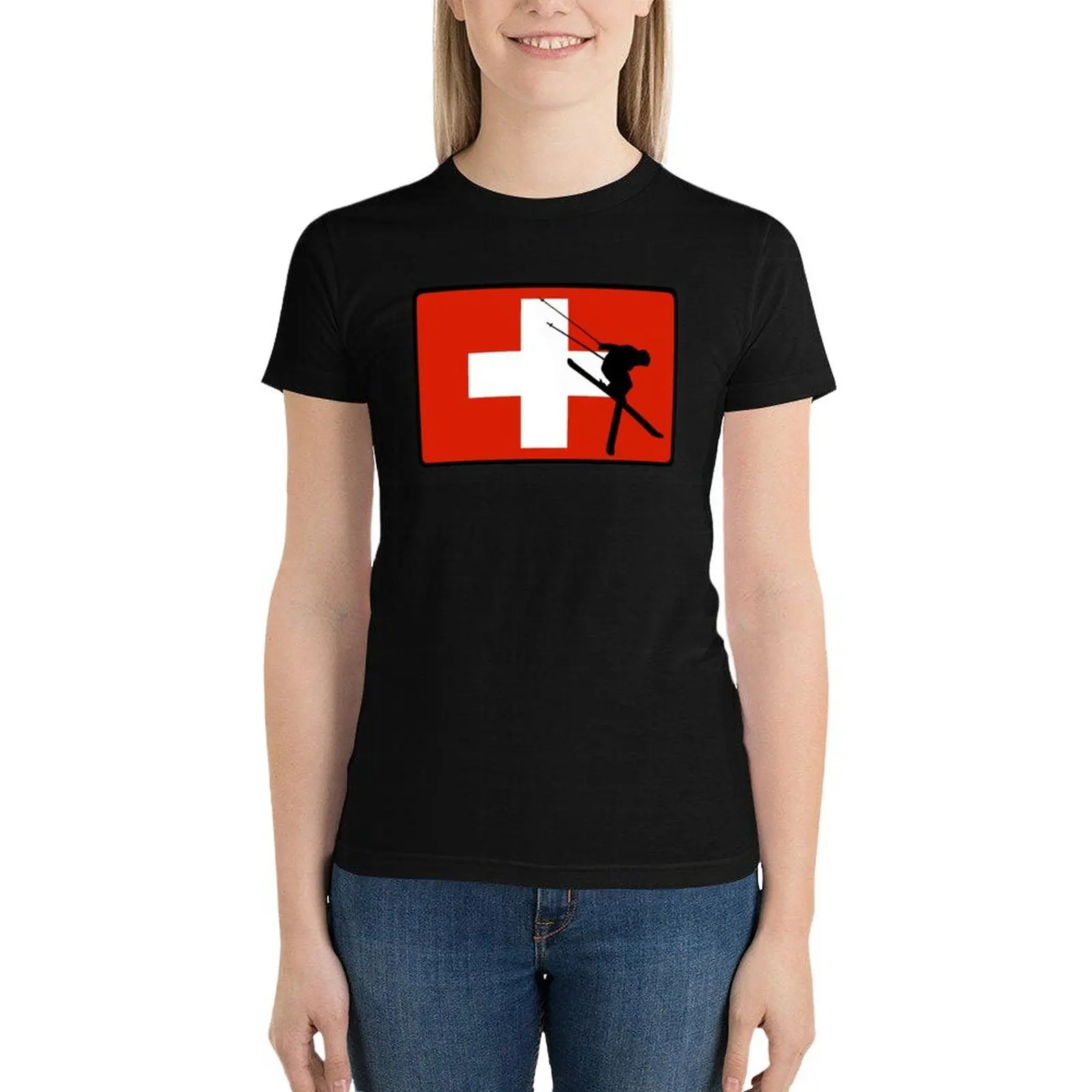 Ski Patrol T-Shirt tops summer clothes white t-shirt dress for Women sexy