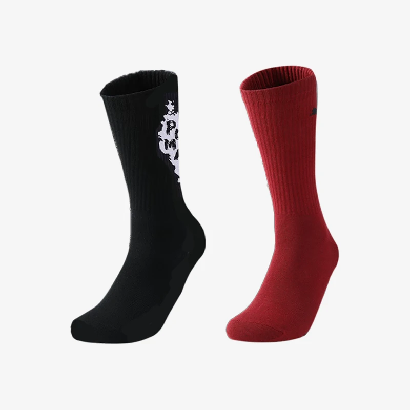 

Puma Authentic New Men's Women's Fashion Simple Breathable Mid-Calf Socks Two-Pair Set 938825-02
