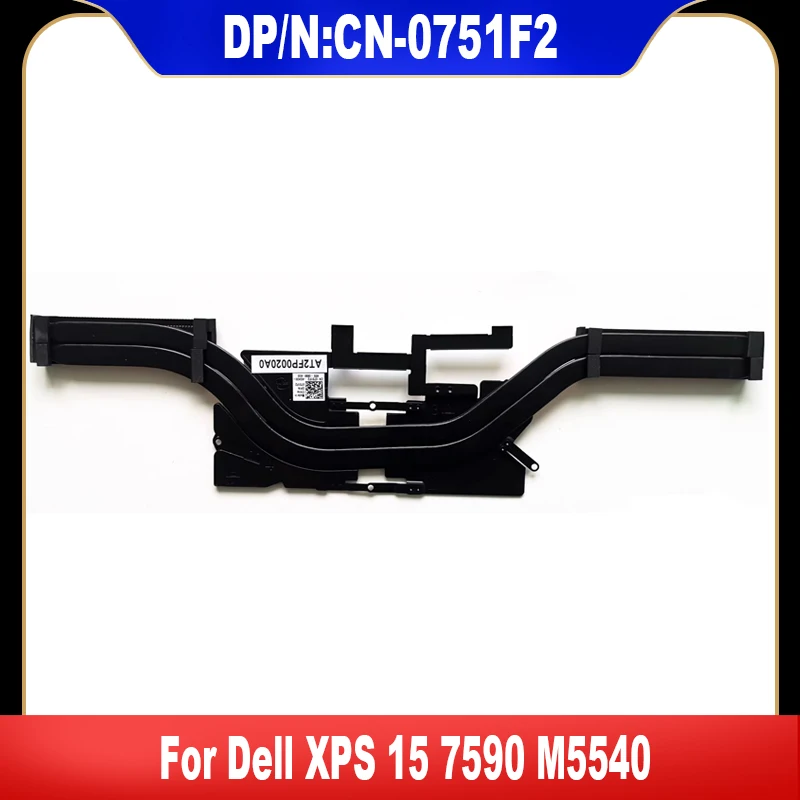 0751F2 New Original For Dell XPS 15 7590 M5540 Heatsink Radiator Copper Tube AT2FP0020C0 751F2 CN-0751F2 High Quality