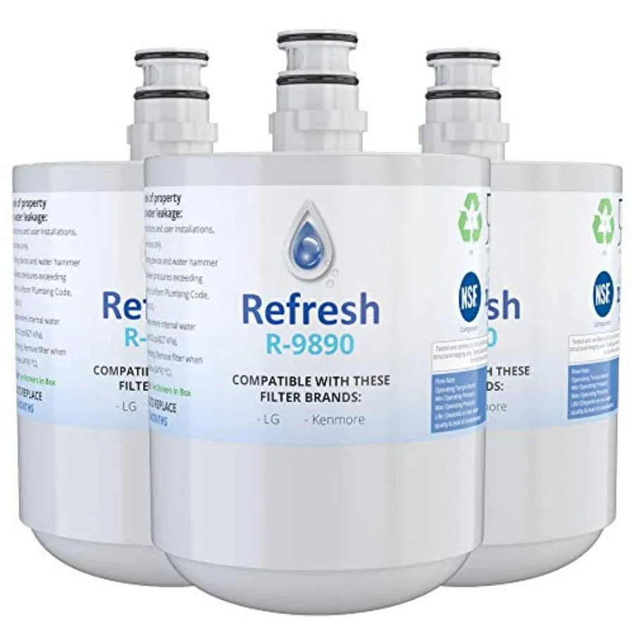 Refresh Replacement Refrigerator Water Filter Compatible with LG LT500P 5231JA2002A 5231JA2002A-S ADQ72910901 ADQ72910902 ADQ72