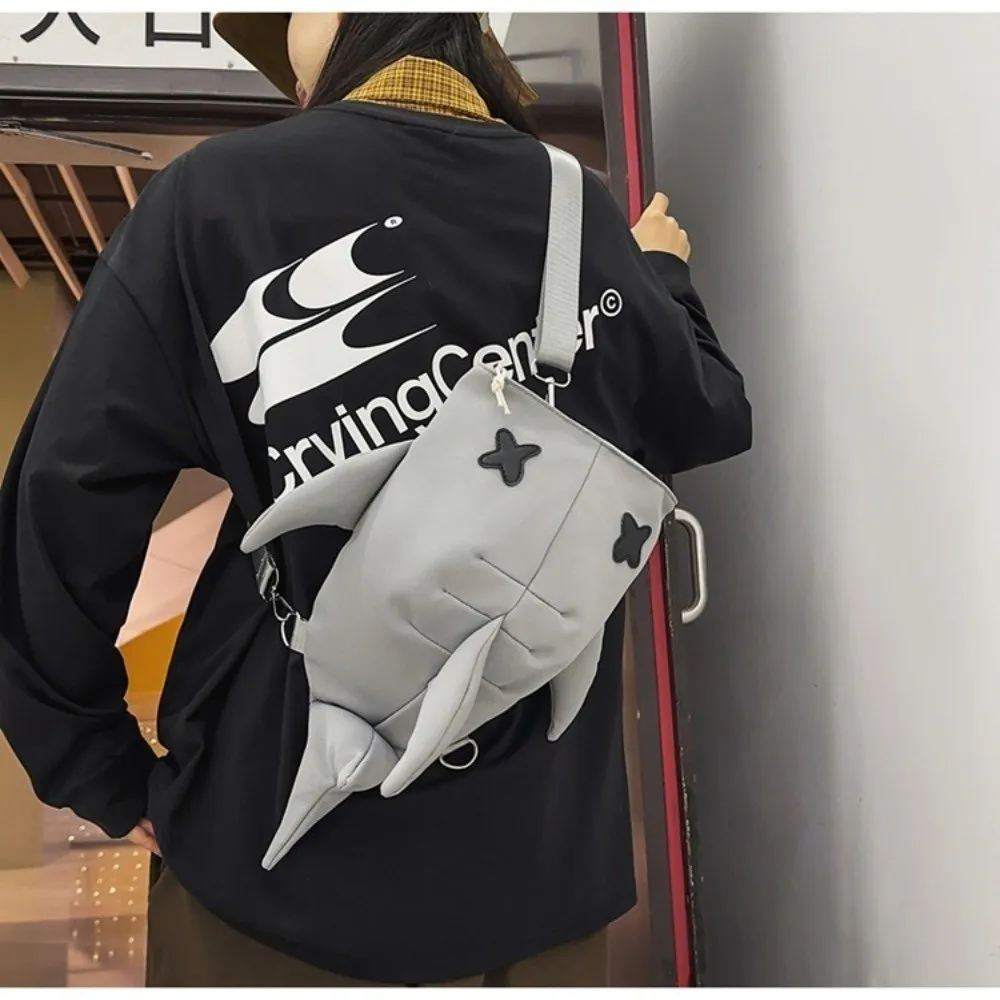 Adjustable Strap Shark Backpack Unique Design New Design Large Capacity Backpack Unisex Model Versatile Style Casual Travel Bag