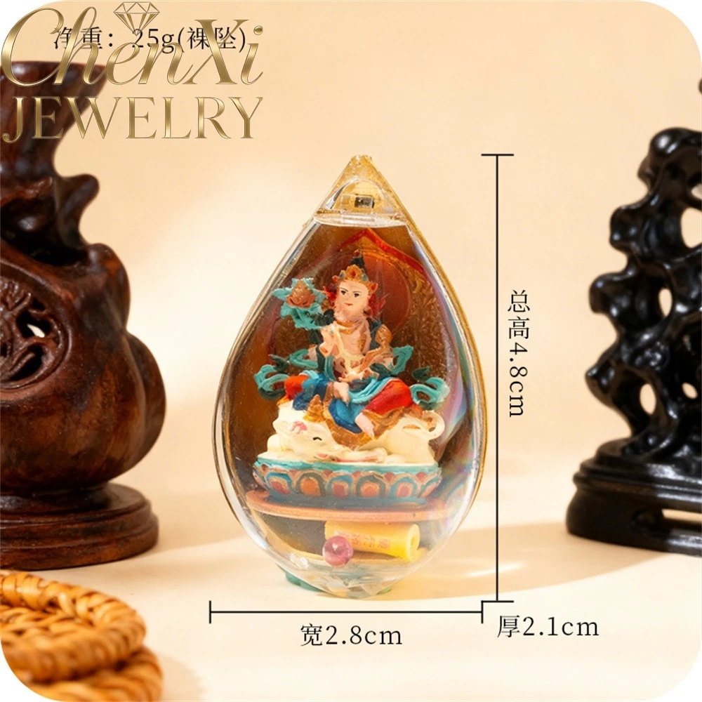 

Manjushri Bodhisattva, Zakiram, Amitabha Buddha, Great Sun Buddha, Three-Dimensional Thangka Pendant Exquisite Charms Fashion