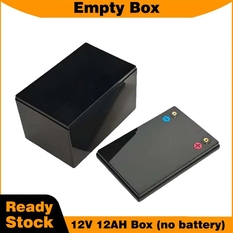 Empty Plastic Box with Brass Terminal for 12V 12AH Waterproof Storage Box for Solar System DIY 18650 32650 Replacement Parts
